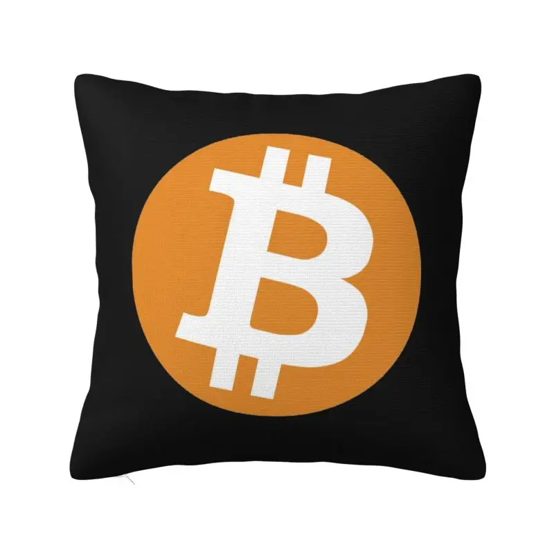 Bitcoin Throw Pillow Case BTC Fans Modern Cushion Cover Car Pillowcase