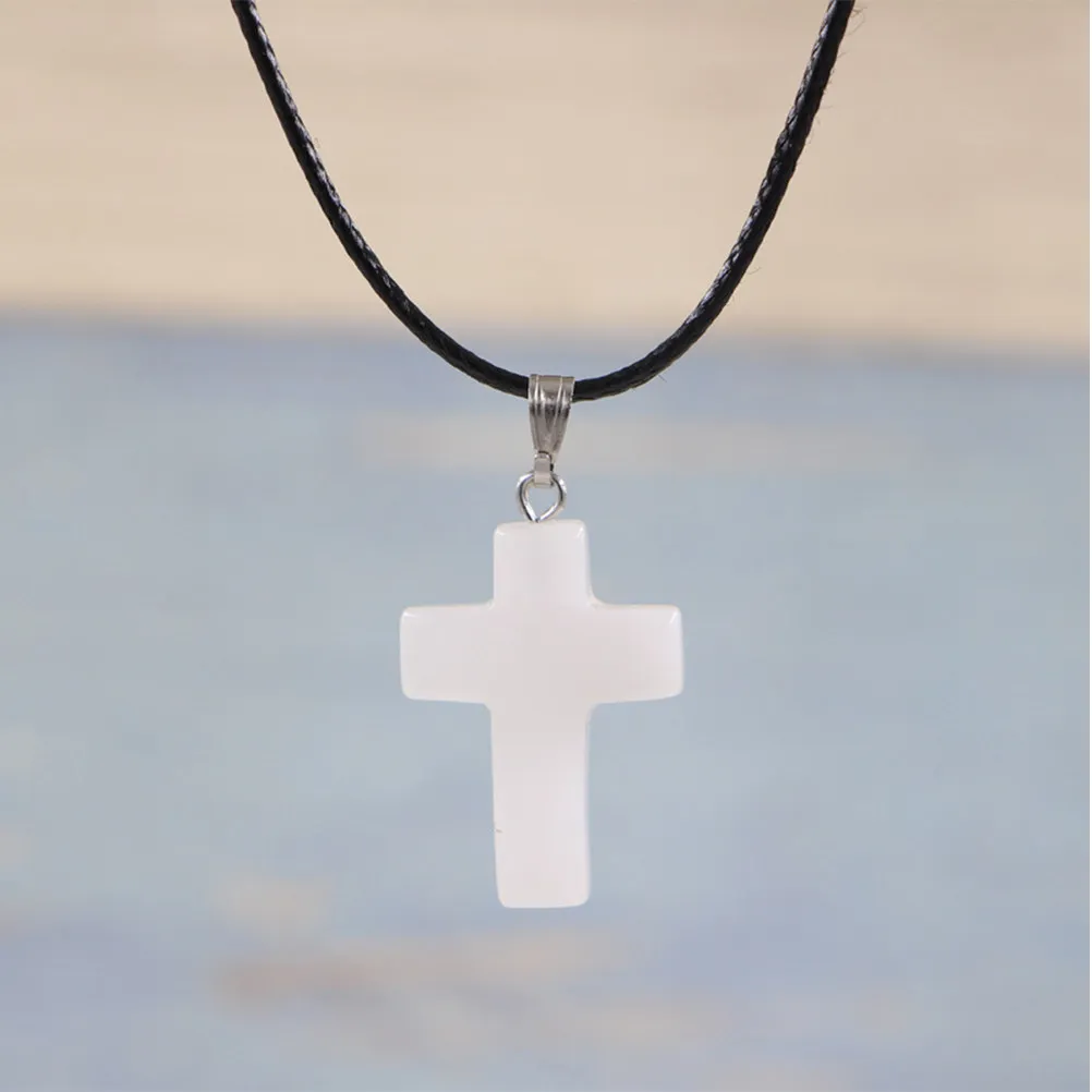 

10Pcs Crystal Cross Pendant Charms Stone Alloy DIY Jewelry Making Supplies for Necklace Bracelet Earrings Keychain Anklet
