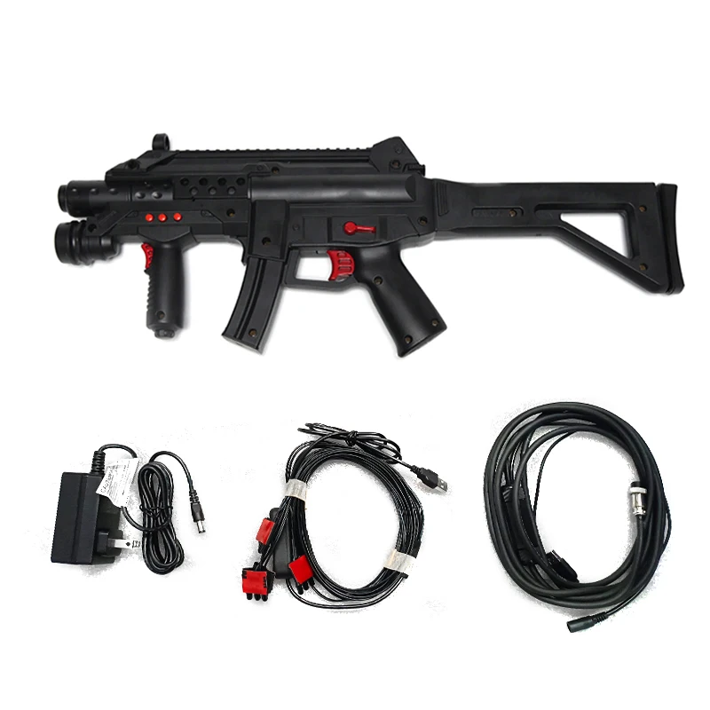 USB Arcade Light Gun ghost squard For PC Arcade Game Rambo With 4 LED Sensor Installed On Monitor Coin Operated Game Parts