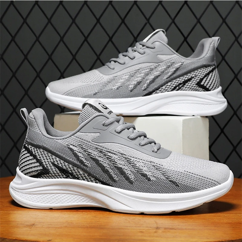 Man Sports Running Sneakers Athletic Mesh for Men Tennis Walking Shoes Students Casual Breathable Outdoor Hiking Non-slip