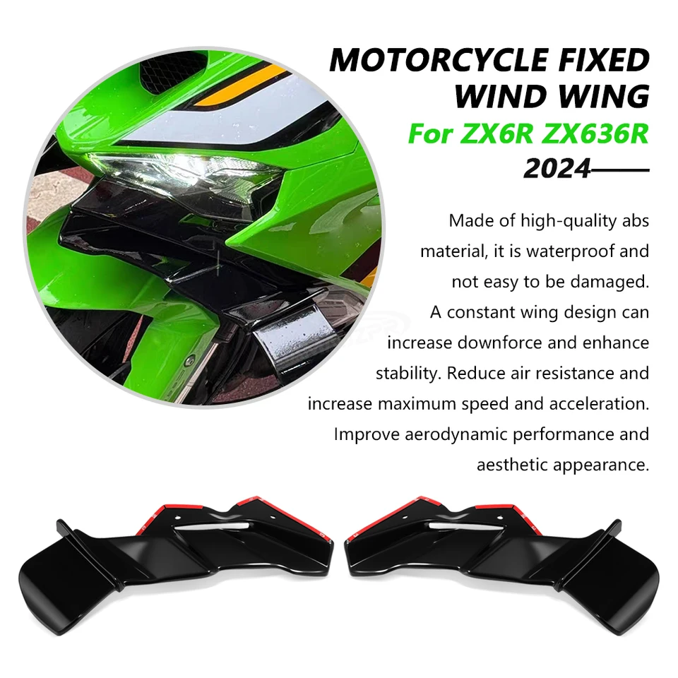 New For ZX-6R ZX6R ZX636 ZX-636 2024-2025 Motorcycle front lip