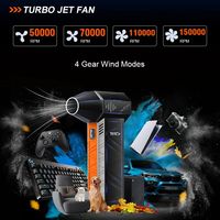 THERAGUN X3Pro Handheld Mini Turbo Jet Fan,150000RPM Powerful Compressed air Duster for Car Dryer/PC/Home-Industrial Duct Blower