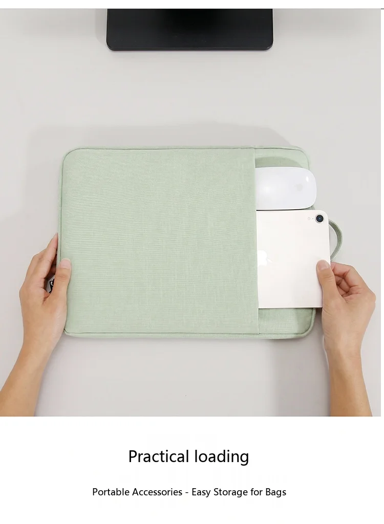 Multi-Size Oxford Tablet-Hülle 11-15,6 Zoll Schutztasche für iPad mit Plüschfutter – Detail 6