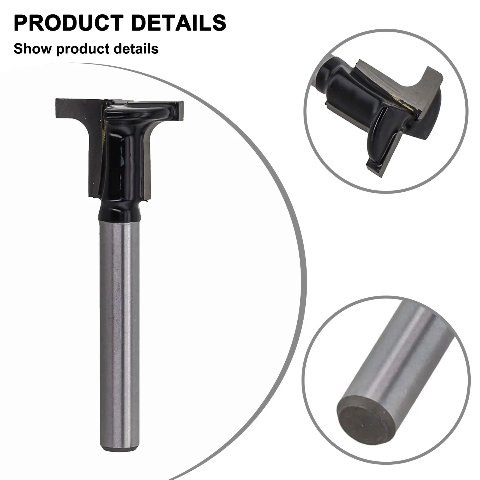 6.35MM Handle Carbon Milling Cutter 1-piece Molding Structure Fixed Drill Operation Required High-quality Carbon