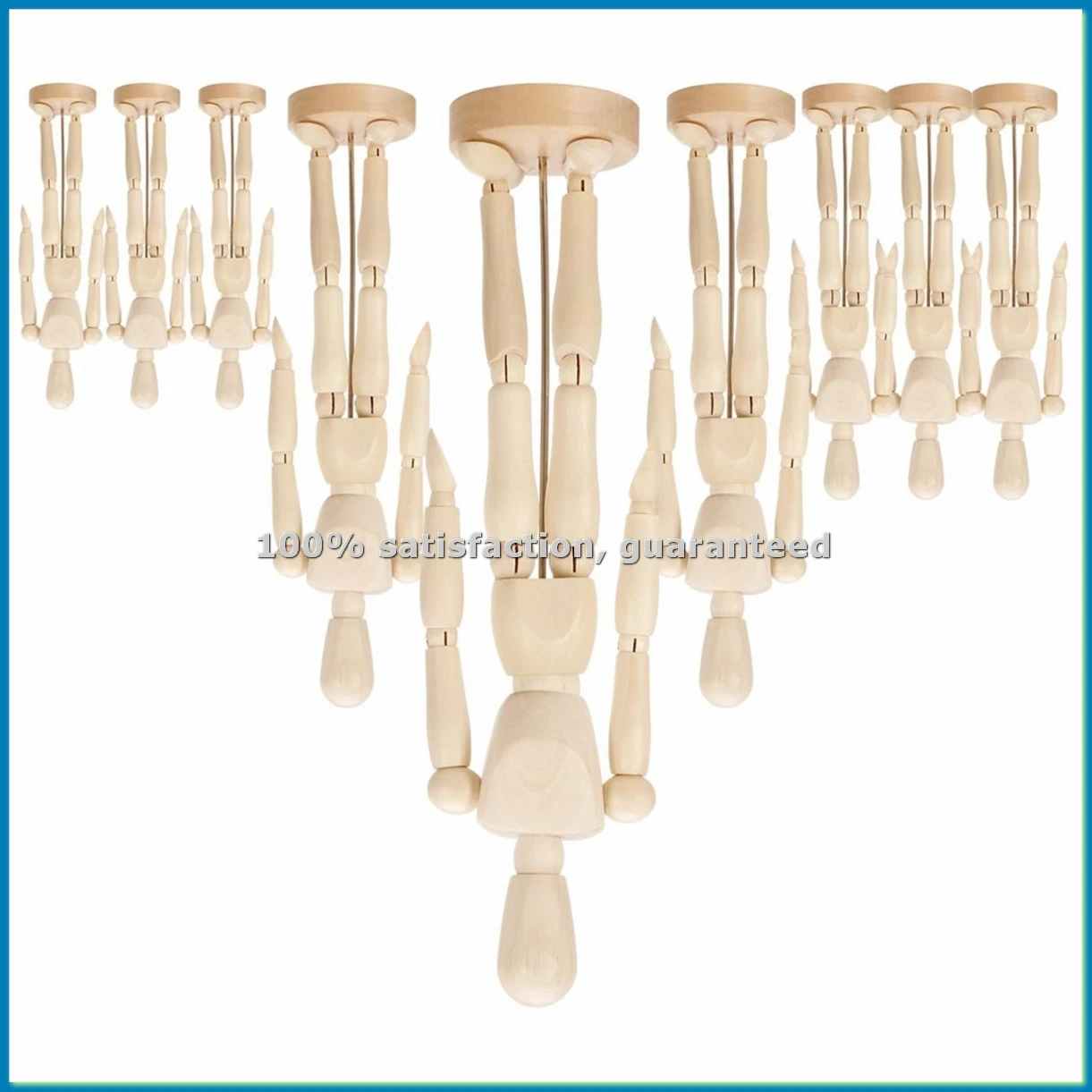 9 Pcs Artist Mannequin Model Wooden Manikin Drawing Moveable Figure Model with Stand Flexible Jointed Mannequin-A10G