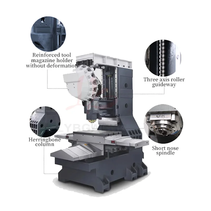 Metal DrillingTapping Machine Center Water-cooled Driller Miller Tapper Automatic Tool Changer 5.5KW with 21 Tools T-600/700
