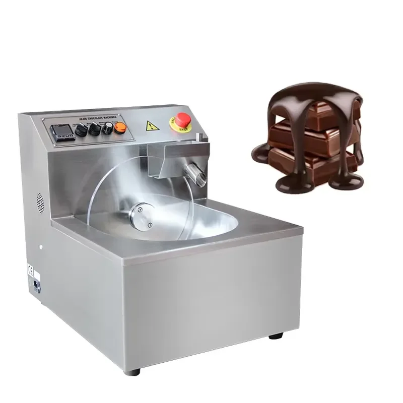 Mini Steel Automatic Hot Chocolate Tempering Chocolate Wheel Temperer Meter Machine with Vibrator Tap Modern Storage tank 5 8