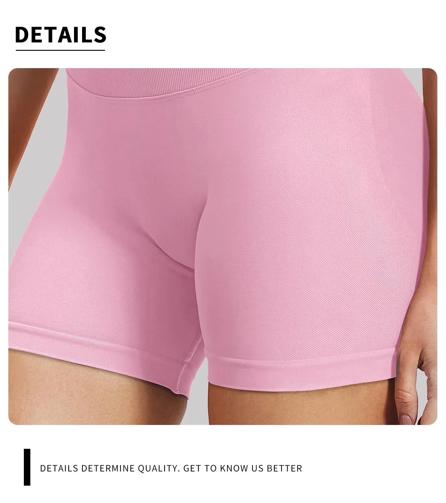 Damen-Sommer-Shorts, Shorts mit niedriger Taille, nahtlose Shorts, Sportshorts, Yoga-Shorts, Laufshorts und hochelastische Shorts für das Radtraining. – Detail 10