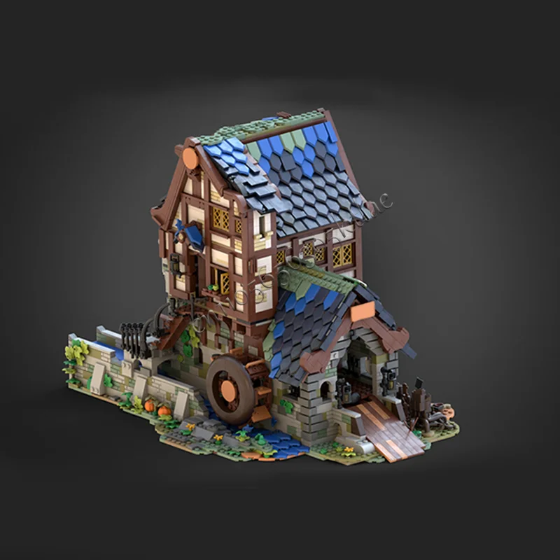 4062 قطعة مخصصة MOC القرون الوسطى الفاخرة منشار وحدات نموذج العمارة بنة لتقوم بها بنفسك التعليم الجمعية الاطفال اللعب الهدايا