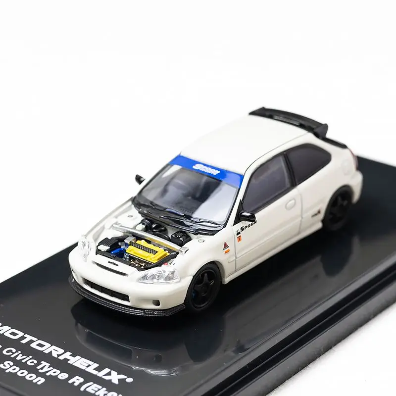 MH 1/64 ホンダ シビック タイプ R EK9 スプーン合金おもちゃ自動車ダイキャストメタルモデルギフト