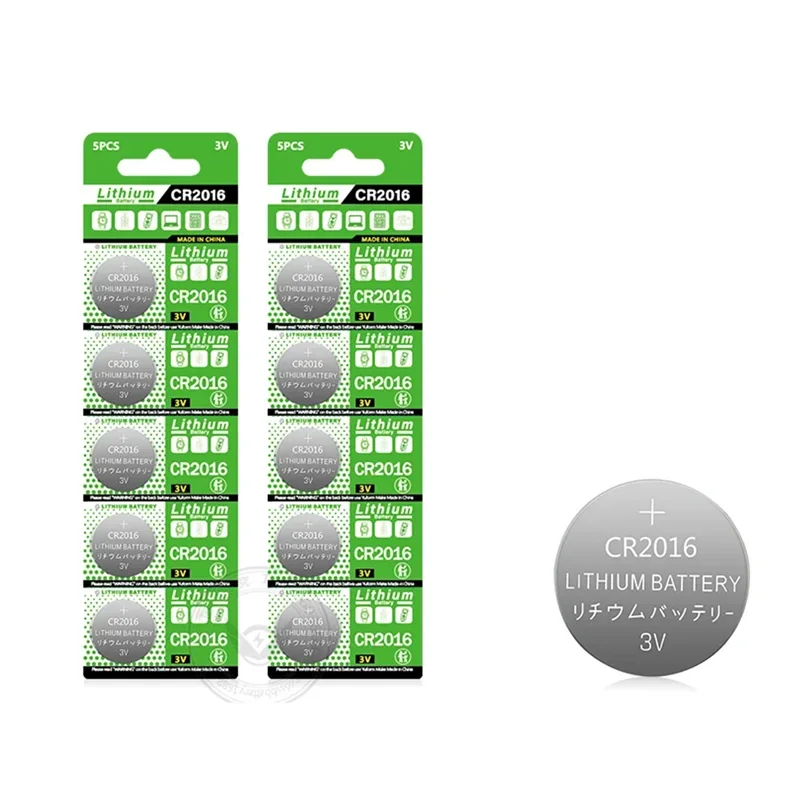 2-50PCS CR2016 Lithium Button Battery DL2016 BR2016 DL2016 LM2016 3V CR 2016 Coin Cell Watch Batteries for Toys Clock Remote