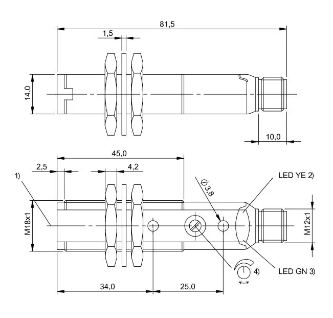 Sensor de BOS18KF-PA-1QD-S4-C BOS00K3, nuevo y Original