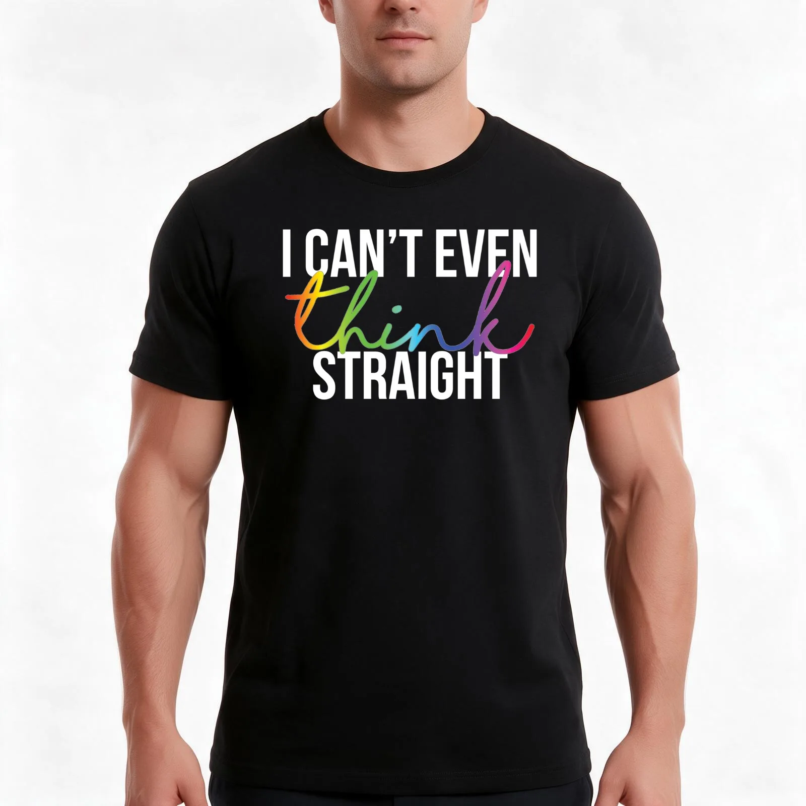 I Can't Even Think Straight T-Shirt Summer Casual Cotton Tee Oversized Streetwear Tops Vintage Graphic Print 100% Cotton