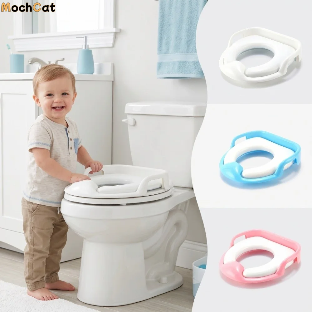 ポータブルソフトクッション子供用便座安定した滑り止めトイレトレーニングシートスプラッシュガード人間工学に基づいたベビー便座家庭用