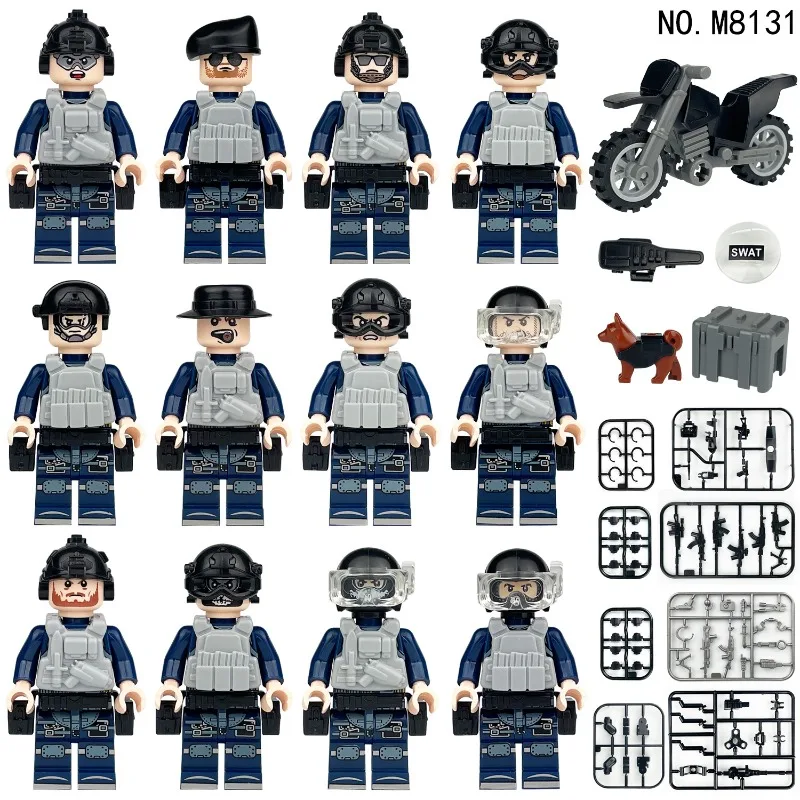 

M8131 Мобильная силовая мотоциклетная машина для перевозки щенков, аксессуары, конструктор Meigao из мелких гранул, игрушки-конструкторы, трансграничная оптовая продажа