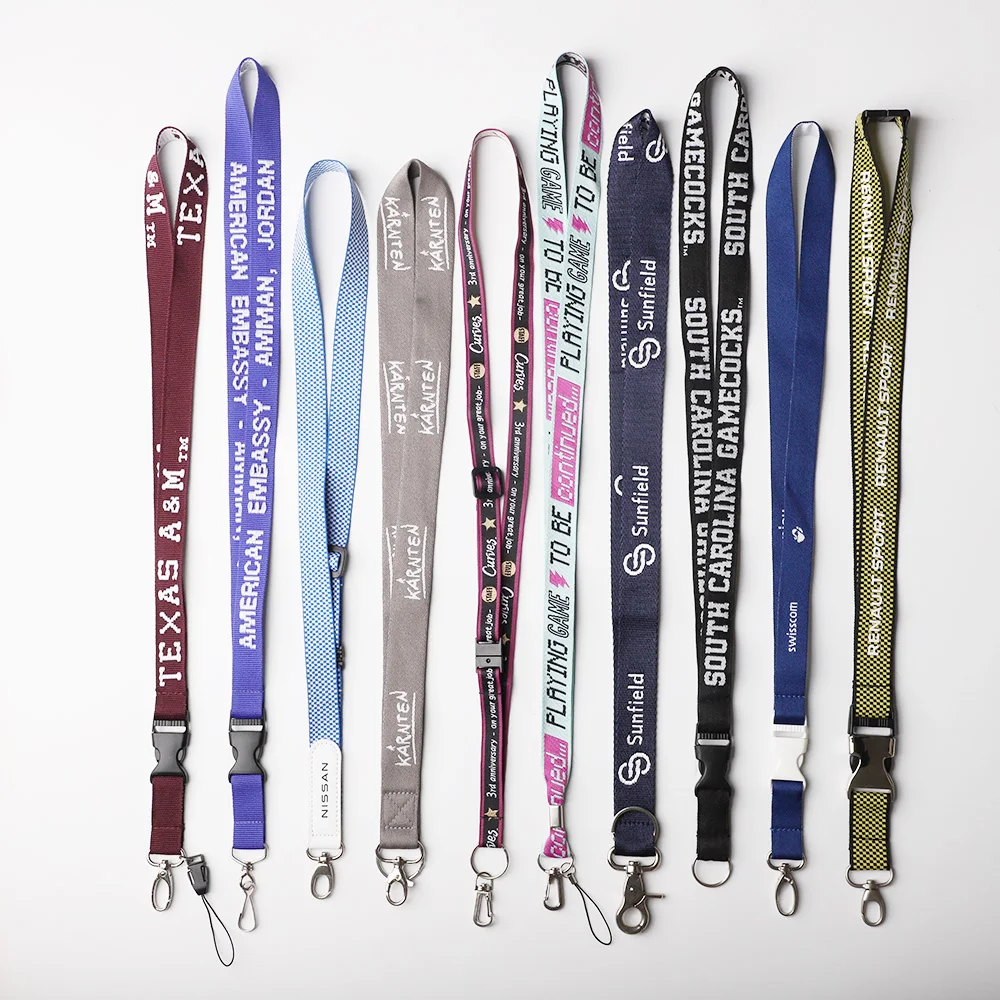 Wholesale Custom of Various Models Lanyard Neck Rope Keychain Personal Printing Landyard With My Logo Company Name Phone Number