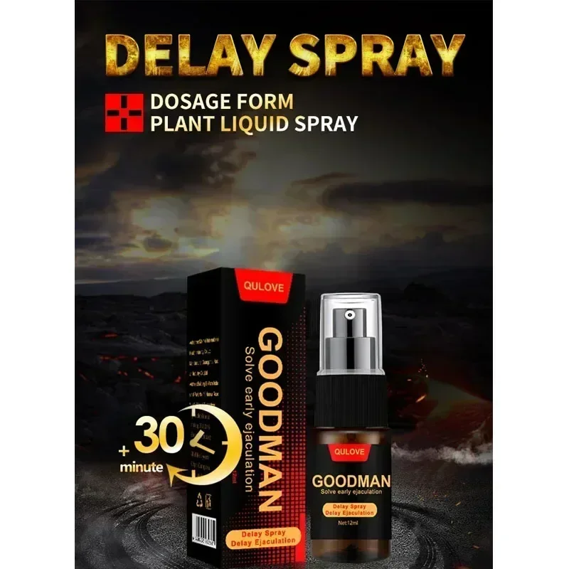 Man Lasting Long 60 minuti olio per l'ingrandimento del pene Sex Delay Spray Sex per uso esterno maschile Anti eiaculazione precoce