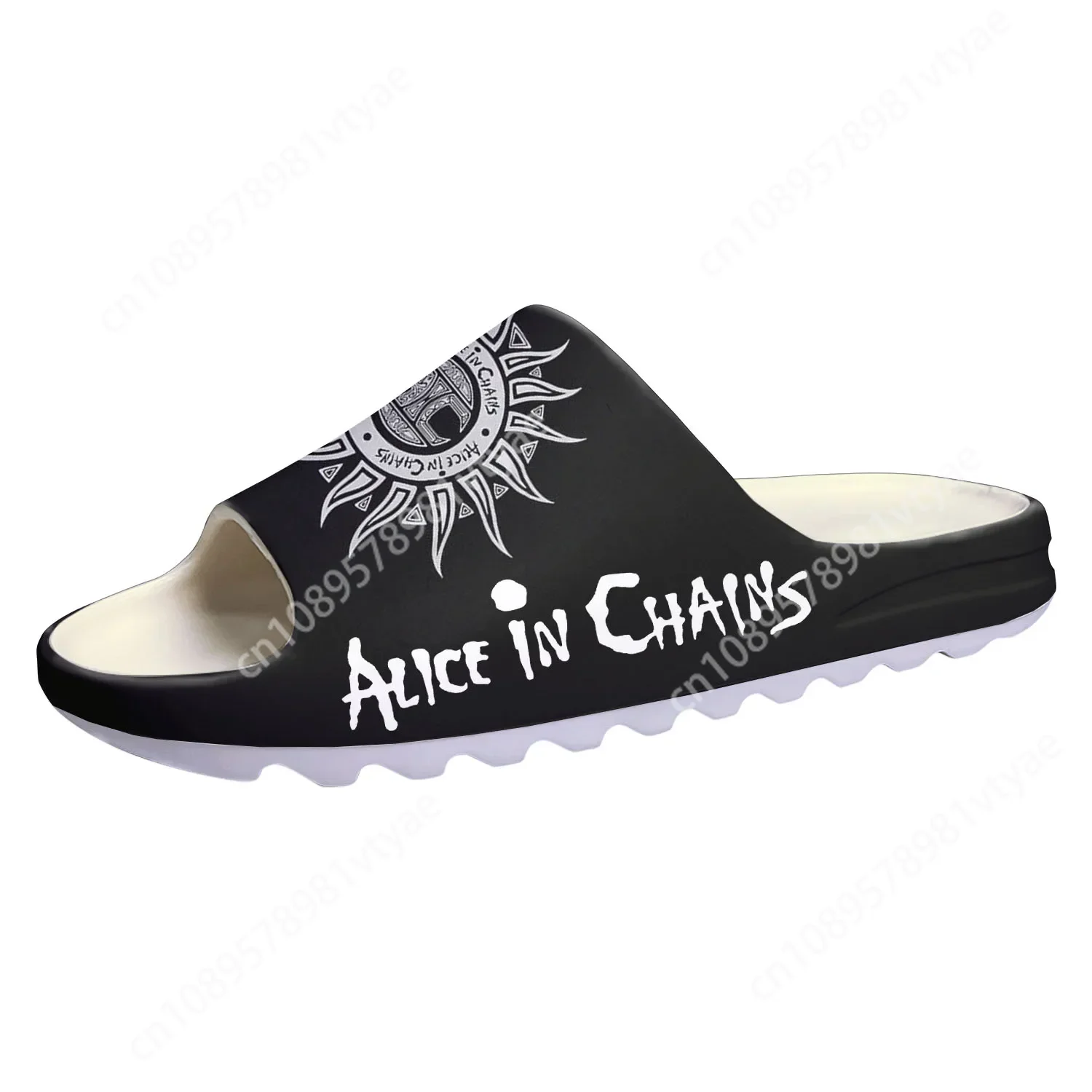 

Alice In Chains Metal Rock Band Soft Sole Sllipers Home Clogs Water Shoes Mens Womens Teenager Beach Customize on Shit Sandals