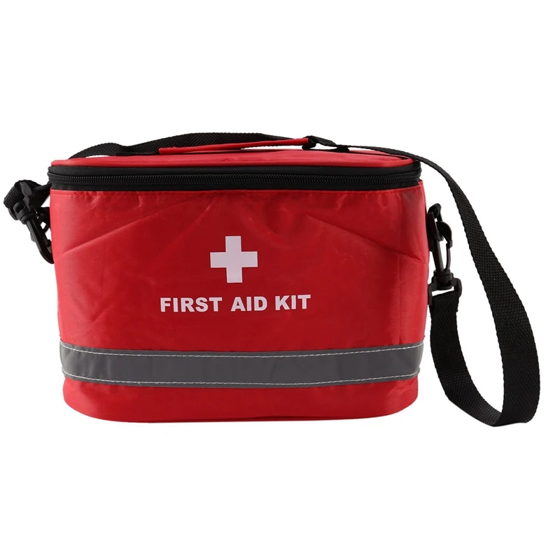 5X Outdoor First Aid Kit Sports Camping Bag Home Emergency Survival Package Red Nylon Striking Cross Symbol