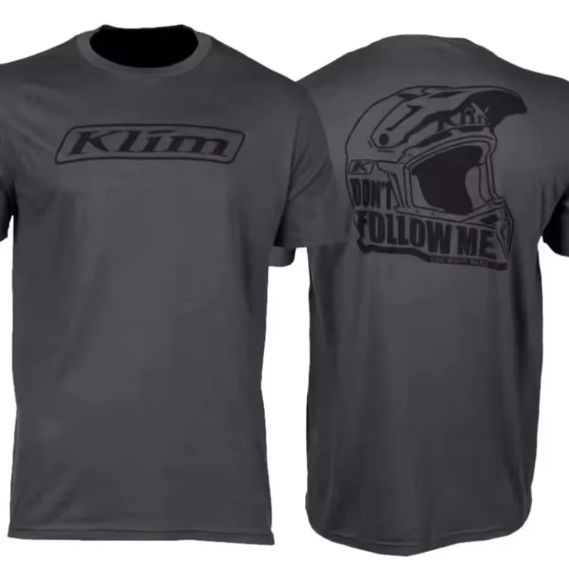 OrangeLAB Klim Motorcycle Print T-shirt for Summer and Autumn 2025 Loose and Casual Short-sleeved Men's and Women's Sport Top