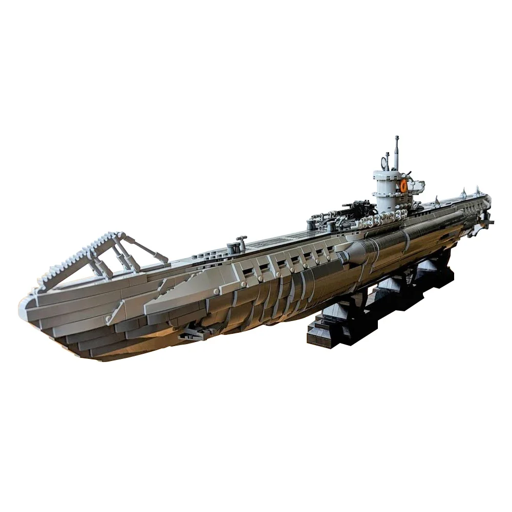 

MOC U-лодочка типа VIIC Германия Подводная лодка Военная серия Подводная лодка Кирпичи DIY Сборка строительных блоков