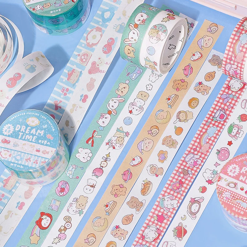 8PCS/16PCS Word games series cute lovely retro decorative paper masking washi tape