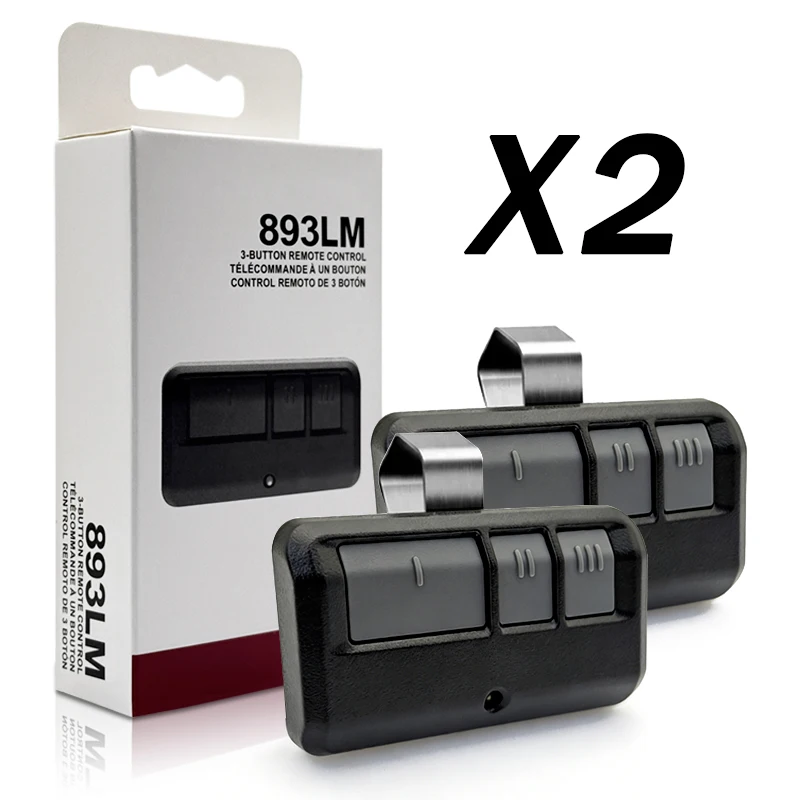 

Совместимость с пультами дистанционного управления гаражными воротами 893LM 891LM 950ESTD 953ESTD 41A7633, охранная система +2.0, 315 МГц, 390 МГц, желтые кнопки обучения.