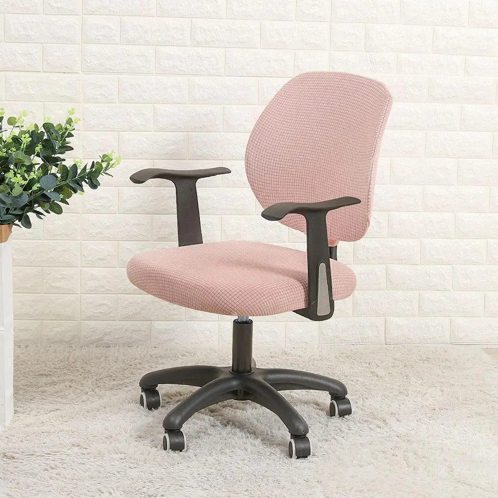 Stretchable Slipcover Split Seat Cover for Dining Chair Computer Chair Office Chair Rotating Chair