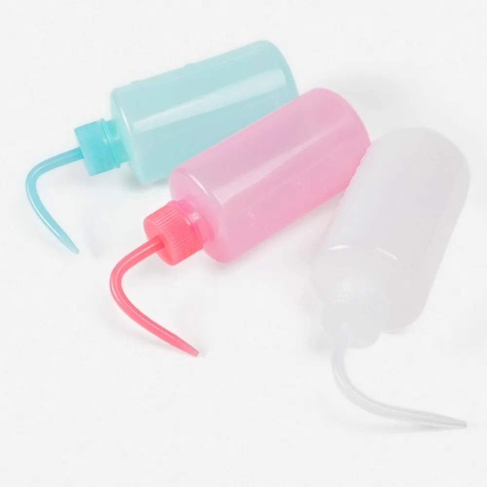 

1PC Eyelash Cleaning Bottle Elbow Cleaning Bottle Water Squeeze Dropper Plastic Squeeze Bottles Lash Bath Bottles Primer Kettle