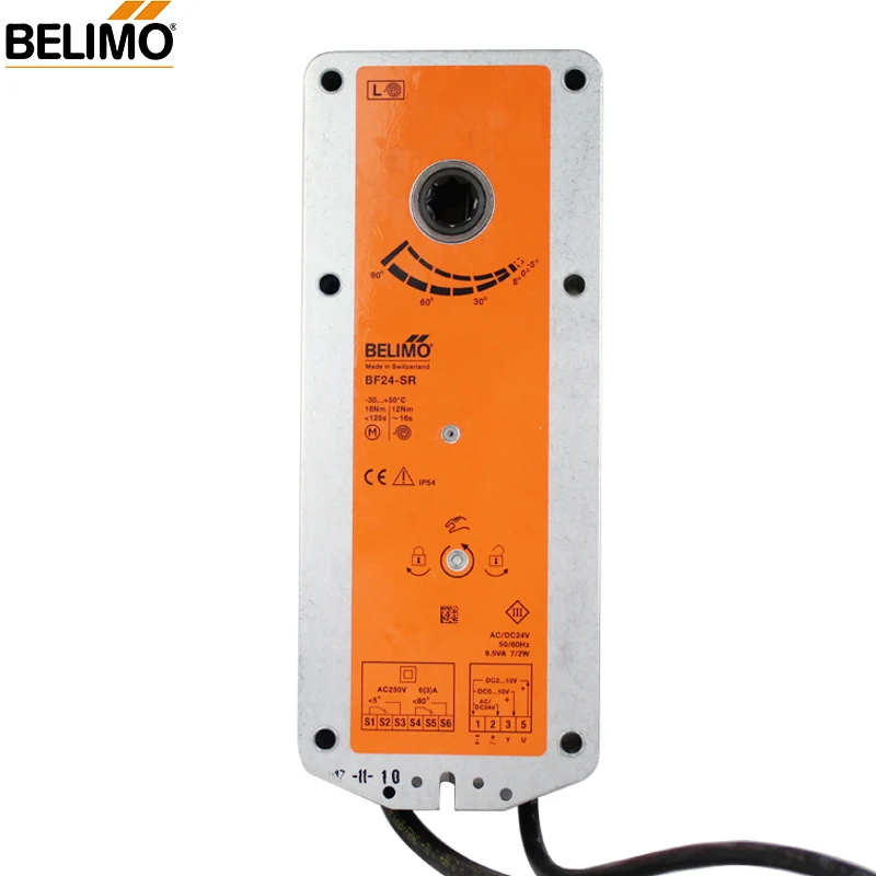 Belimo BF24-SR Fire and Smoke Spring Return Actuator  For control of    Dampers with Position feedback