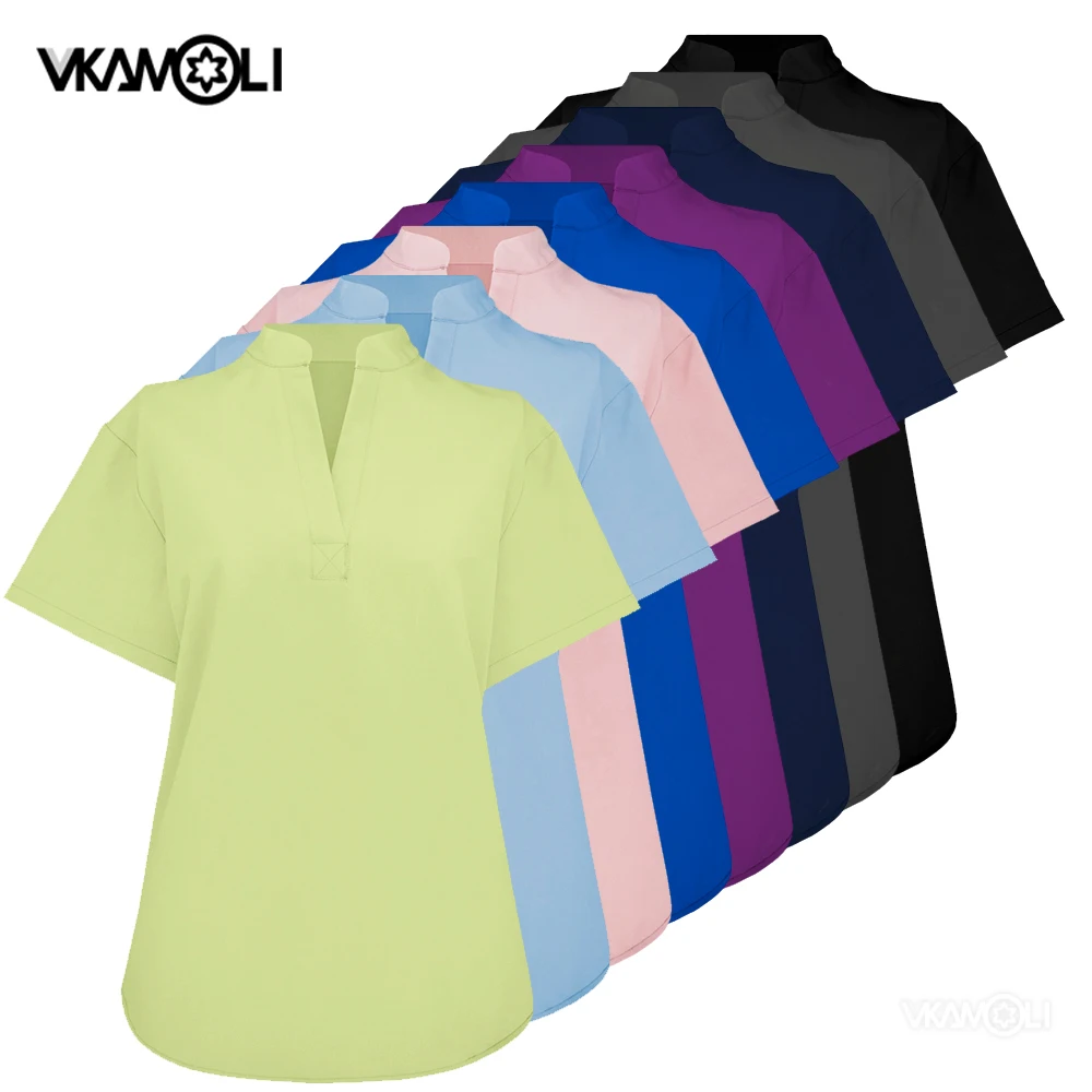 uniformes-medicos-femininos-em-tecido-de-poliester-elastico-de-secagem-rapida-tamanhos-de-xs-a-xxl-roupas-de-trabalho-para-medicas-e-enfermeiras-blusas-de-trabalho