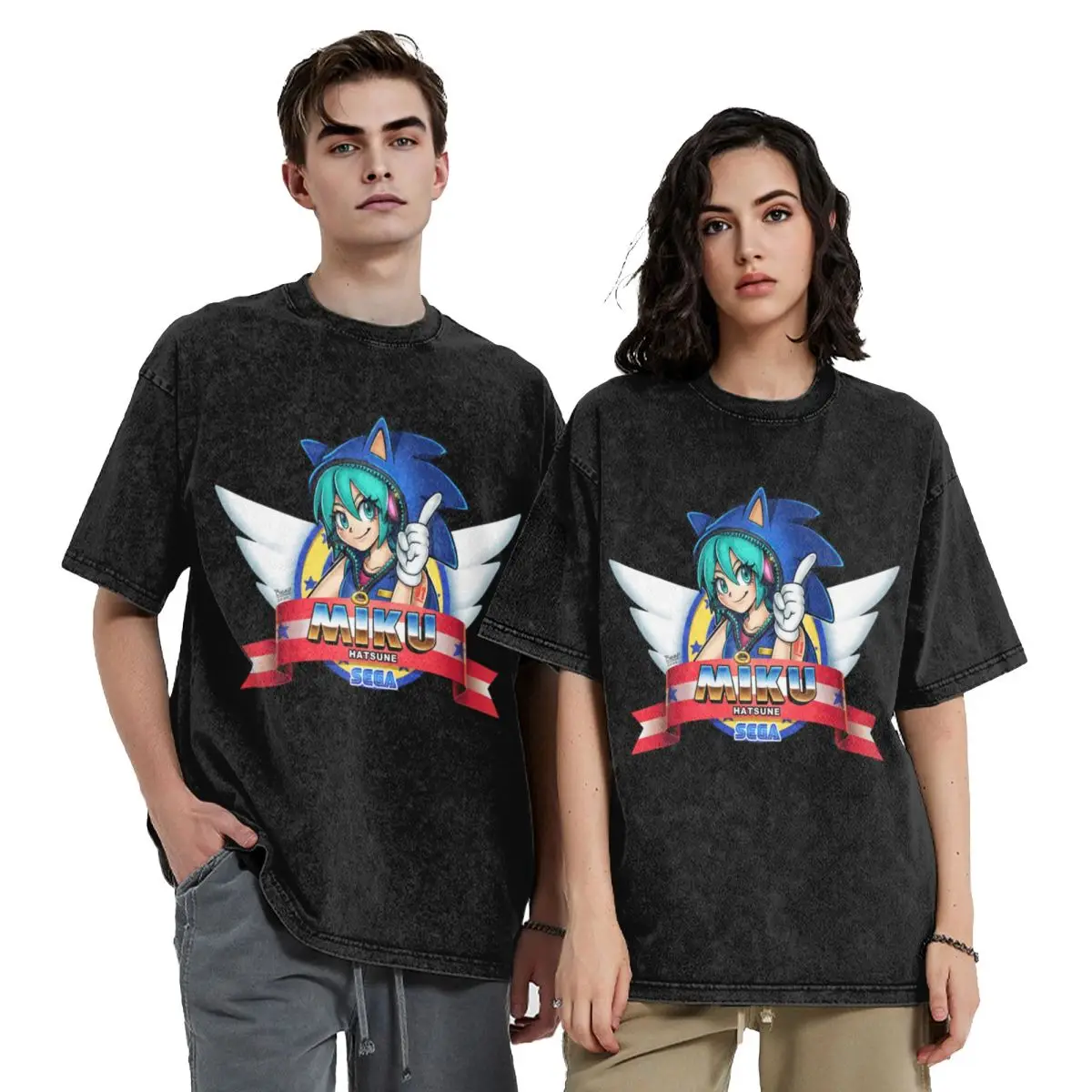 

Sonic Miku T-Shirt Luxury man shirts graphic cute clothes men clothing