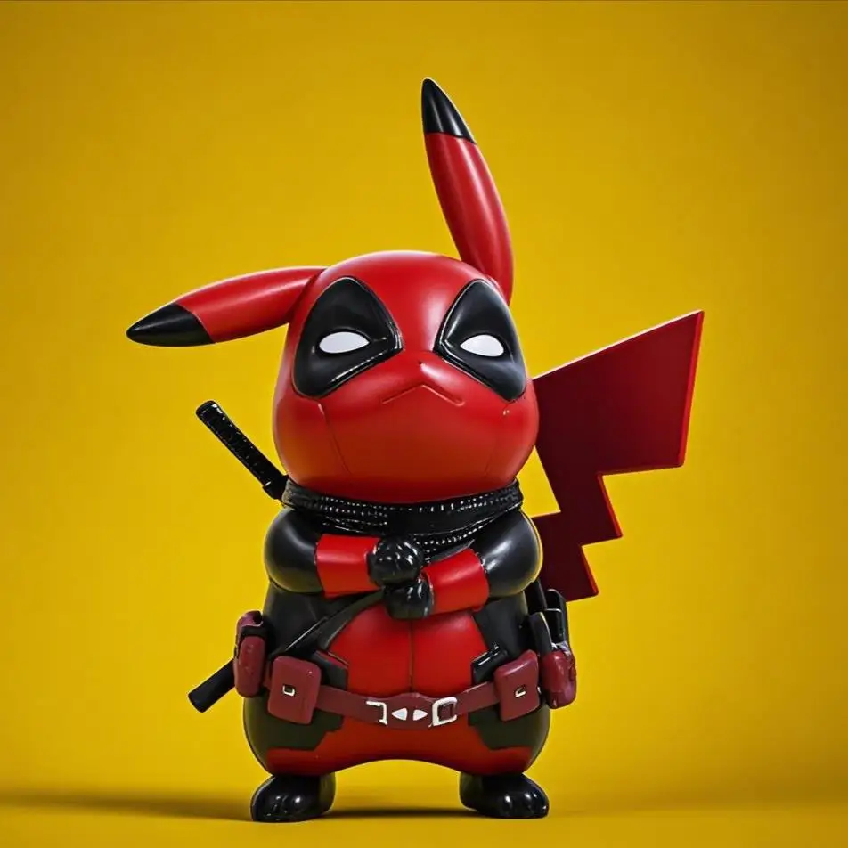 ألعاب دمى بوكيمون بيكاتشو مثل X-men Deadpool اللطيفة مقاس 10 سم تقريبًا
