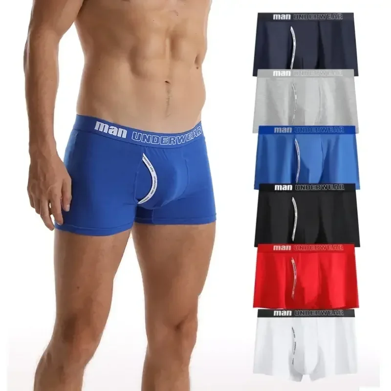 

1pcs Boxer Men Underwear Mens Cotton Underpants Pure Men Panties Shorts Underwear Boxer Shorts Comfortable Cotton Plus Size