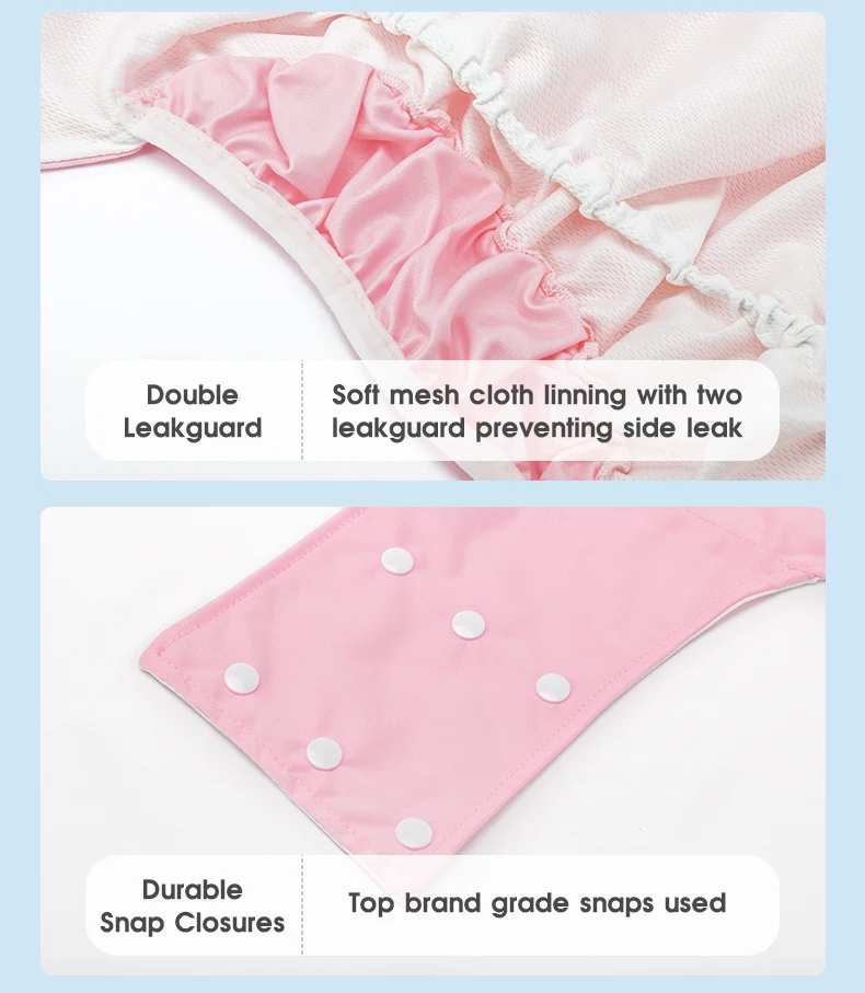 BIAI 2PCS Ice Silk Adult Urine Cloth Bag Plus Size Adult Cloth Diapers Washable Diaper Pants for Adults Old Man Diapers
