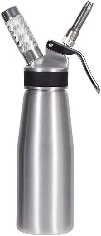 Professional Cooking Cream Whistler 500ml Whipped Cream Dispenser 3 Stainless Steel Decorating Tips 4 Syringe Dessert Tools
