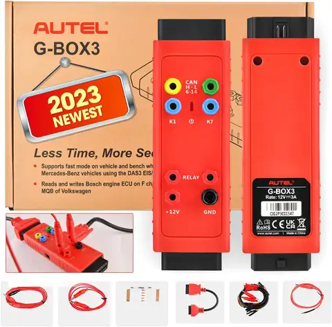 Autel G-BOX3 액세서리 도구 업그레이드 Gbox2 키 프로그래밍 어댑터, BMW 쓰기 부트 모드 벤치 방식