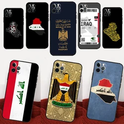 Iraq Flag Phone Case For iPhone 16 15 12 13 11 14 Pro Max Mini X XR XS Max 6S Plus Coque