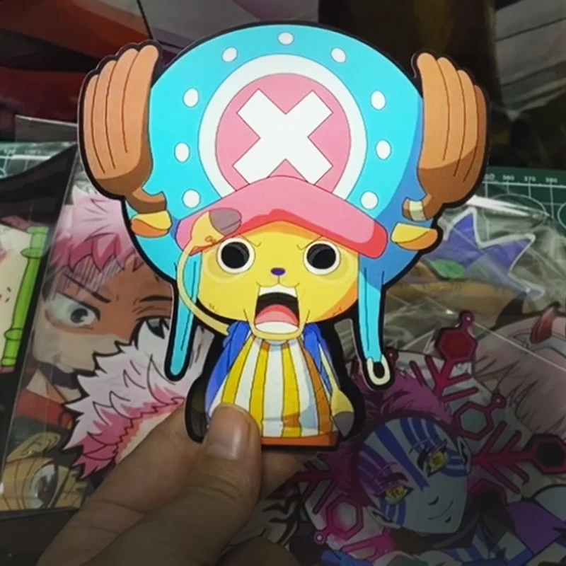 ony Tony Chopper 3D Anime Motion Stickers ONE PIECE Waterproof Decals for Laptop,Car,Refrigerator,Suitcase Etc. Creative Gifts