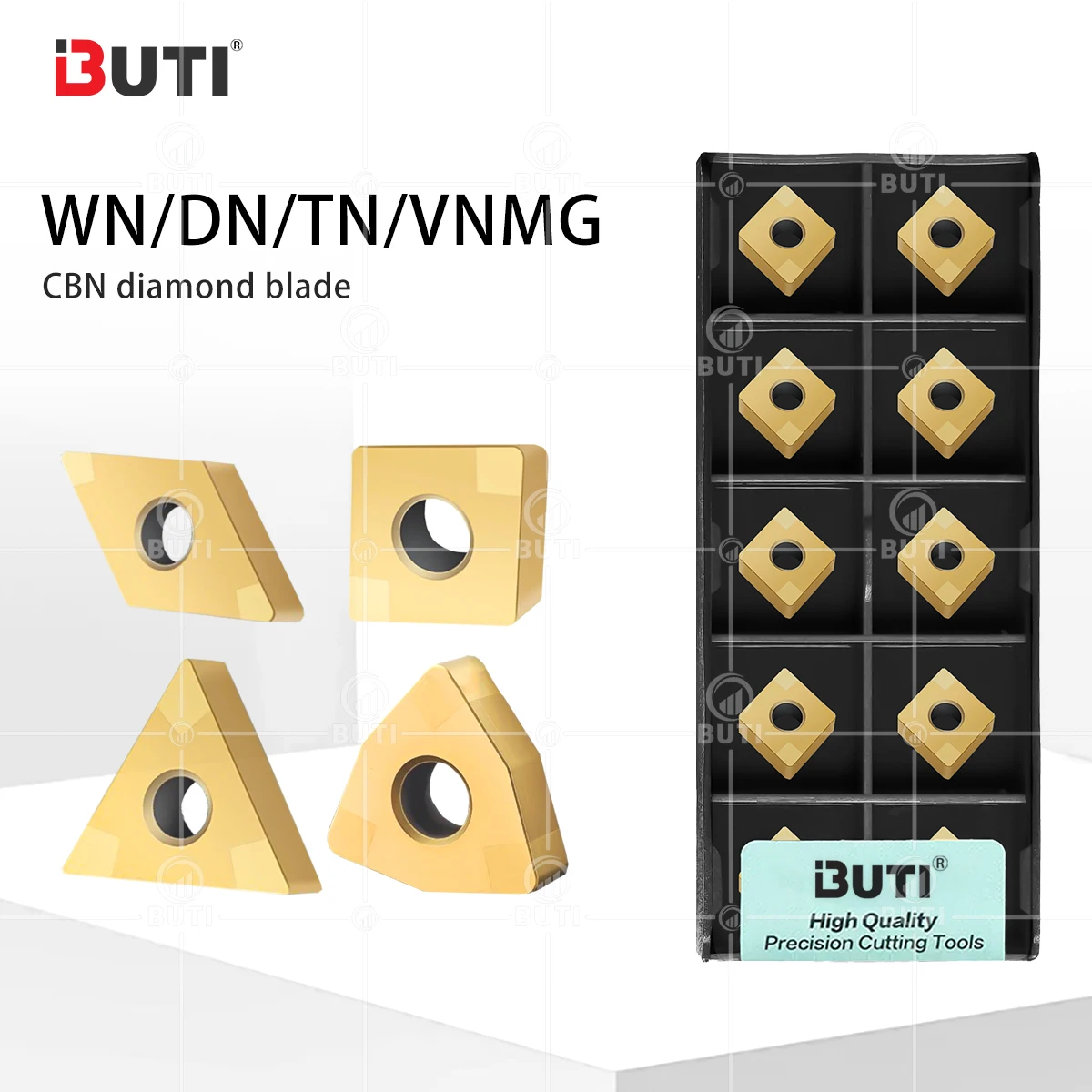 

CNC Lathe WNMG080404 Diamond Outer Ring High Hardness Q Quenched Cbn Boron Nitride CNC Blade TNMG1 Diamond Wear-Resistant Blades