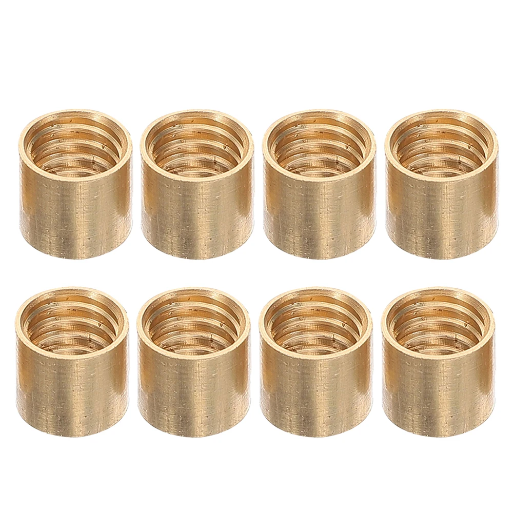 

8 Pcs Pool Cue Repair Tools Copper Hoop Billiard Hardware Pin Screws Weight Tips Sticks Connection Replacement Kit