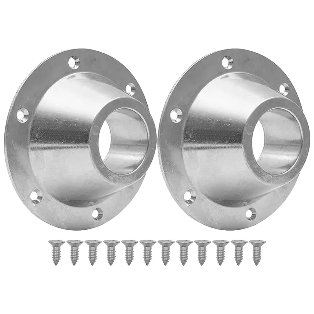 

2 Sets Aluminum For Rv Yacht Floor Mount Pedestal Only Camper Accessories Metal Leg Support Flush Mount Durable Stable Table