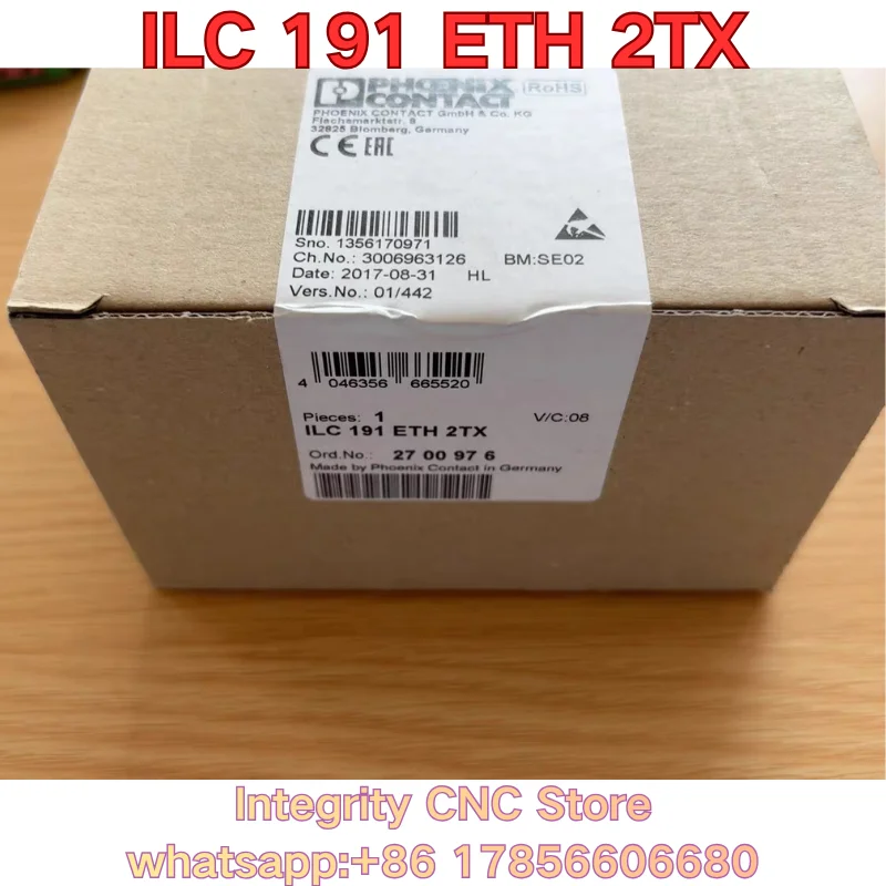New ILC 191 ETH 2TX PLC module 2700976