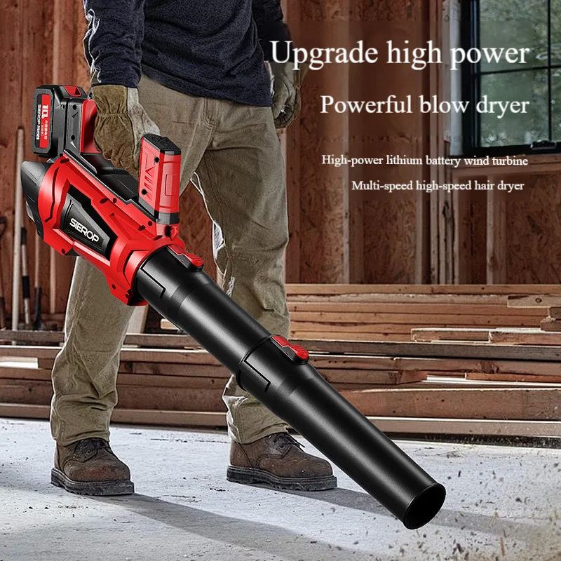 

Cordless Leaf Blower, High Power Lithium Battery Industrial Blower for Snow Dust Leaf Removal Storm Fan