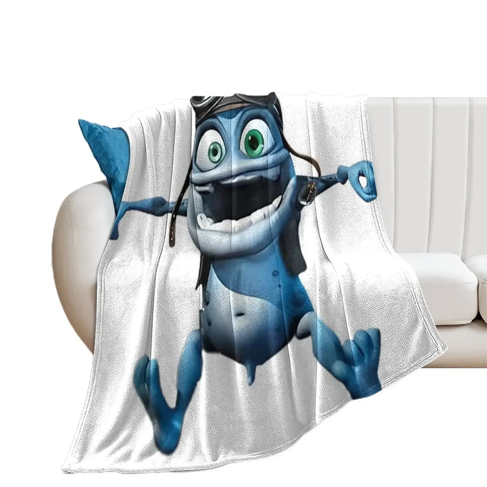 Crazy frog Throw Blanket Fashion Sofas cosplay anime Blankets