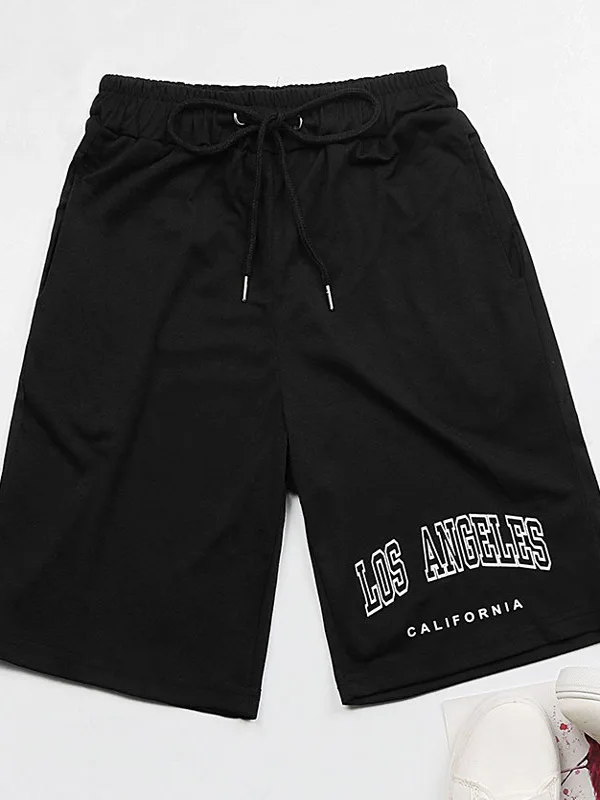 Vita media da uomo Casual orts Gamba dritta Estate Faion Abbigliamento quotidiano Diciotto pantaloni Non-Marca Vitali giovanile Sle