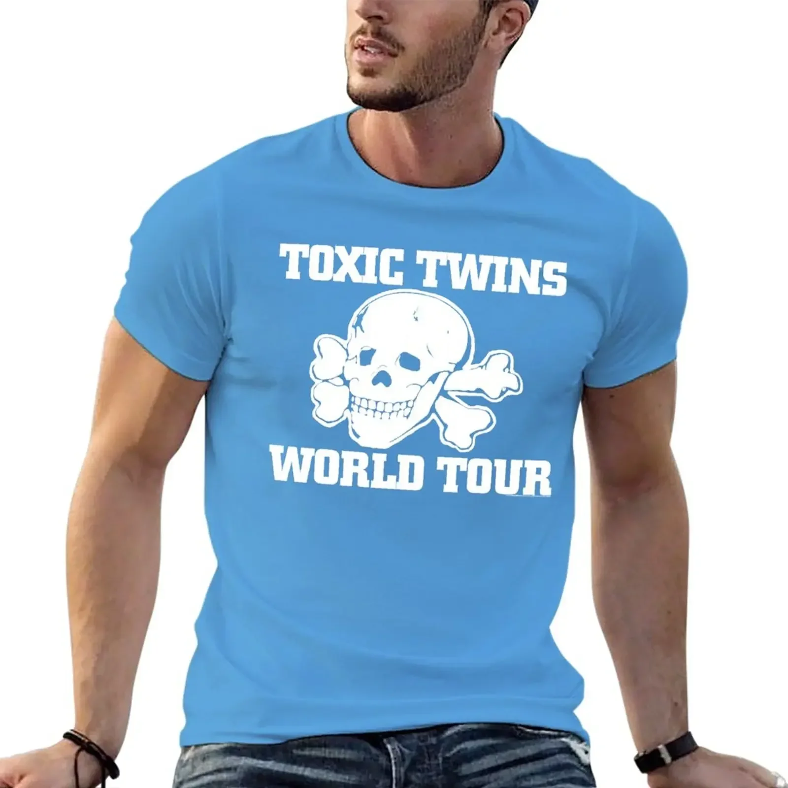 essentiel boys graphic t shirts blank t shirts designer men New Tournée mondiale de Toxic Twins T-shirt