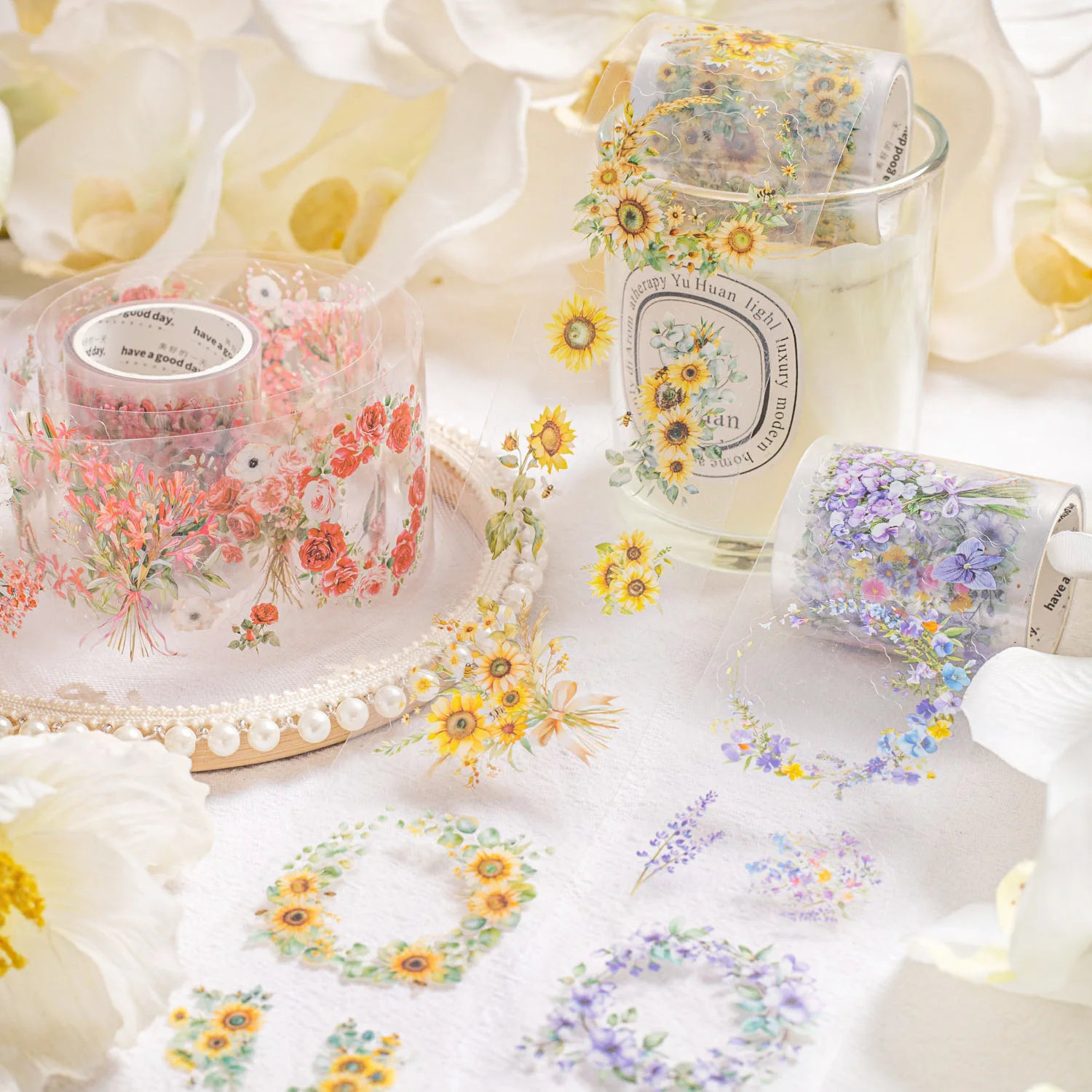 

1 шт./1 лот, декоративные клейкие ленты, цветочные маскировочные ленты Daydream, мусорный журнал, наклейки для скрапбукинга, бумага, японская