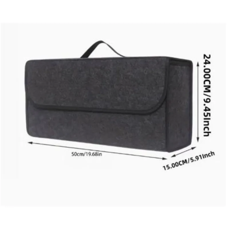 

Car Storage Bag Folding Car Trunk Storage Box Dark Gray Car Trunk Storage Cabinet Foldable Car Trunk Folding Car Trunk Felt