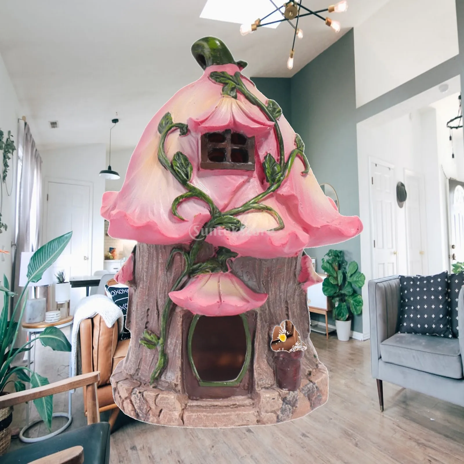 Solar Garden Statue Light Modern Birthday Gift Creative with Light Home Decor Sculpture Fairy House Statue for Yard Decoration